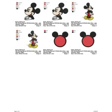 Package 3 Mickey Mouse 19 Embroidery Design